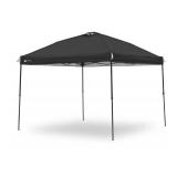 Ozark Trail 10x10 Instant Pop Up Canopy Tent with Simple Push Setup  Straight Leg Pop-Up Tent for Tailgating, Camping & Events, Rich Black (Damage to Poles) - Retail: $95
