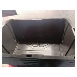 (Pack of 4) Hyper Tough 27 Gallon Large Storage Bin with Snap Lid, Black and Red, Heavy Duty Plastic Storage Container