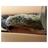 7 ft Artificial Olive Plants with Realistic Leaves and Natural Trunk, Silk Fake Olive Tree in Black Plastic Pot, Faux Olive Tree for Office Home