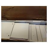 Boahaus Zoe Vanity Set with LED Mirror, Bluetooth Speakers & Large Storage, White (DAMAGED-See Pics) - Retail: $376