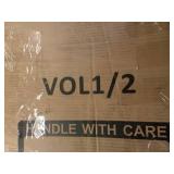 Boahaus Zoe Vanity Set with LED Mirror, Bluetooth Speakers & Large Storage, White (DAMAGED-See Pics) - Retail: $376