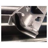 Utility Cart,550 lbs Capacity, 2 Shelf Heavy Duty Plastic Service Cart with Wheels, Rolling Storage Work Carts Suitable for Warehouse, Garage, School & Office, Cleaning Black (DAMAGE) - Retail: $96