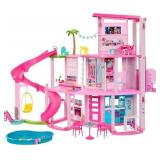 Barbie Dreamhouse Pool Party Doll House with 75+ pc, 3 Story Slide: Adult Assembly, Fits 12 Inch Dolls - Retail: $129