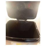 Mainstays 13.2 Gallon Rectangular Kitchen Trash Can  Plastic Step-on Trash Bin  Silver (See Details) - Retail: $34