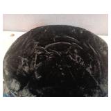 Mainstays Faux Fur Folding Saucer Chair  Black