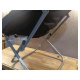 Mainstays Faux Fur Folding Saucer Chair  Black