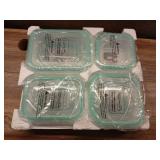 Vtopmart 7 Pack Glass Food Storage Containers, Meal Prep, Airtight Bento Boxes with Leak Proof Locking Lids