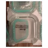 Vtopmart 7 Pack Glass Food Storage Containers, Meal Prep, Airtight Bento Boxes with Leak Proof Locking Lids