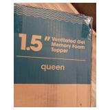 Best Price Mattress 1.5 Inch Ventilated Memory Foam Mattress Topper Cooling  size Queen