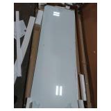 Double Sliding Shower Door, 1/4" (6mm) Tempered Glass with Aluminum Frame, Stainless Steel Handles,  - Retail: $330