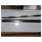 Double Sliding Shower Door, 1/4" (6mm) Tempered Glass with Aluminum Frame, Stainless Steel Handles,  - Retail: $330