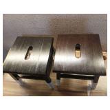 Winsome Kaya 2-Pc Conductor Stool Set  Coffee Finish