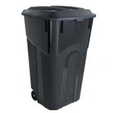 Pack of 2, Hyper Tough 32 Gal Trash Can (Black) - TI0060 - Wheeled (NO LID)