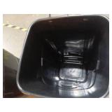 Pack of 2, Hyper Tough 32 Gal Trash Can (Black) - TI0060 - Wheeled (NO LID)