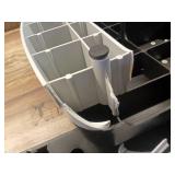 Signature Fitness 31" Adjustable Aerobic Step Platform with 4 Height Risers, Non-Slip Fitness Stepper for Home Gym Cardio & Strength Training, Multicolor (Damaged)