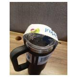 Cirkul 30oz Travel StrawSip Double-Wall Insulated Stainless Steel Tumbler with Handle  Carbonite (Black)