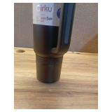 Cirkul 30oz Travel StrawSip Double-Wall Insulated Stainless Steel Tumbler with Handle  Carbonite (Black)