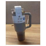 Cirkul 40oz All-Day StrawSip Double-Wall Insulated Stainless Steel Tumbler with Handle  Ranger (Green Brown)