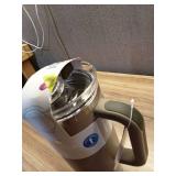 Cirkul 40oz All-Day StrawSip Double-Wall Insulated Stainless Steel Tumbler with Handle  Ranger (Green Brown)