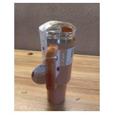 Cirkul 40oz All-Day StrawSip Double-Wall Insulated Stainless Steel Tumbler with Handle  Apricot (Light Orange)