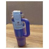 Cirkul 30oz Travel StrawSip Double-Wall Insulated Stainless Steel Tumbler with Handle  Orchid Shimmer (Light Purple Sparkle)