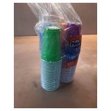Hefty Party On Plastic Cups  Holiday Assorted Colors  16 Ounce  100 Count