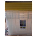 Sterilite Industrial Stackable Storage Tote Lidded Containers 4 pack