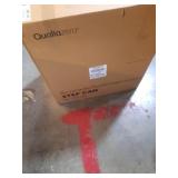 Qualiazero 16 Gallon Trash Can  8 Gallon Dual Compartment Step On Kitchen Trash Can  Stainless Steel