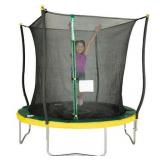 Bounce Pro 8  Trampoline  Flash Light Zone  Classic Safety Enclosure  Green/Yellow - Retail: $169