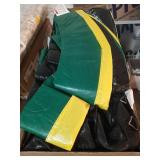 Bounce Pro 8  Trampoline  Flash Light Zone  Classic Safety Enclosure  Green/Yellow - Retail: $169