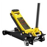 VEVOR 2.5 Ton Low Profile, Heavy-Duty Steel Racing Floor Jack with Dual Pistons Quick Lift Pump, Lifting Range 3.64"-19.49" - Retail: $140