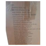 Electric Scooter Rider R12 250W 12\" Range 55km Folding 15Ah Black - Retail: $489