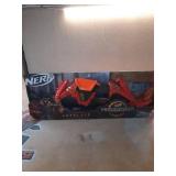 Nerf DragonPower Skyblaze Dart Bow, Inspired by Dungeons and Dragons, Dragon Bow Action, 10 Nerf Darts, 5-Dart Storage