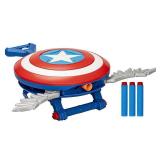 Captain America Brave New World NERF Skyshot Blaster (Missing one Cartridge)