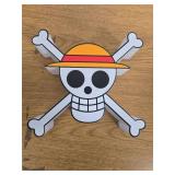 One Piece Straw Hat Jolly Roger LED Wall Light POWERS ON (Batteries Not Inculded)