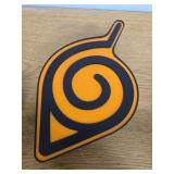 Naruto Shippuden LED Wall Light - Orange Spiral Design POWERS ON (Batteries Not Inculded)