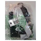 100% Blackout French Door Curtain - Thermal Insulated Tricia Window Curtain for Privacy - Sidelight Tie Up Shades, W26xL68 Inch, 1 Panel, Greyish White