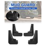 Mud Flaps Fit for 2024-2025 2026 Subaru Crosstrek Accessories Splash Guards Mudflap Fender Flares Front and Rear Mud Guard Set 4PCS - Retail: $35