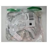 Baby Swaddles 0-3 Months for Boy Girls, Newborn, Organic Cotton Adjustable Blanket, Lovely Grey Print, 2 Pack - Retail: $10