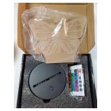 Butterfly 3D Night Light Birthday Gift Illusion Lamp, 7 Colors Auto Changing Table Desk Lamp - with Touch Switch & Remote Control & USB Cable Butterfly Light - Gifts for Women Teens Girls - Retail: $1