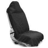 Waterproof Sweating Car Seat Cover for Post Gym Workout, Running, Swimming, Beach and Hiking, Universal Fit Non-Slip Towel Bucket Seat Protector for Cars SUV Trucks, Machine Washable (Black) - Retail: