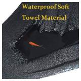 Waterproof Sweating Car Seat Cover for Post Gym Workout, Running, Swimming, Beach and Hiking, Universal Fit Non-Slip Towel Bucket Seat Protector for Cars SUV Trucks, Machine Washable (Black) - Retail: