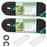 Flat Soaker Hose 30 ft for Garden Beds, 1/2