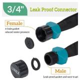 Flat Soaker Hose 30 ft for Garden Beds, 1/2