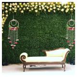 Wedding Door Hangings| Floral Wall Hanging with Pearls| Pooja Room Decoration Items| Back Dropper Showpiece for Indian Diwali Decor Gift Item | Multicolour, 24 inch Long, Pack of 2