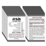 200 Pcs Spanish Gospel Tract Card Salvation Cards Pocket Holy Postcards Prayer Postcards Christian Inspirational Bible Verses for Christian Gifts - Retail: $10