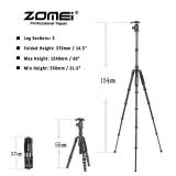 Magnesium Aluminum Alloy Travel Camera Tripod with Ball Head for Canon, Sony, DSLR - Retail: $79