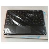 Wireless Keyboard with Touchpad, Ultra-Thin Rechargeable Bluetooth Keyboard Mini Wireless Keyboard with trackpad Round Key for iPad pro/iPad/iOS/Mac OS/Windows/Android (Black) - Retail: $24
