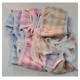 Dog Diaper Onesie Sanitary Pantie with Adjustable Suspender Washable Dog Period Panties Doggie Diapers Pet Underwear Female Dogs Diapers for Heat (Striped, M/L) - Retail: $24