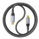 USB C Cable 3ft, USB C 3.2 Gen 2X2 Cable, 4K Monitor Video Output, 20Gbps High Speed Data Transfer, 100W Fast Charging for Carplay iPhone 16, MacBook, Dell, ARZOPA, KYY for Portable Monitor - Retail: 